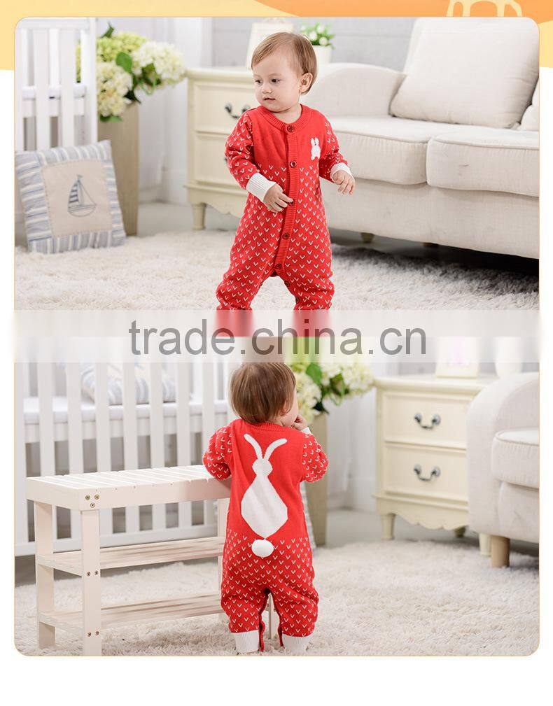 latets toddler infant baby one piece winter knitted playsuit romper