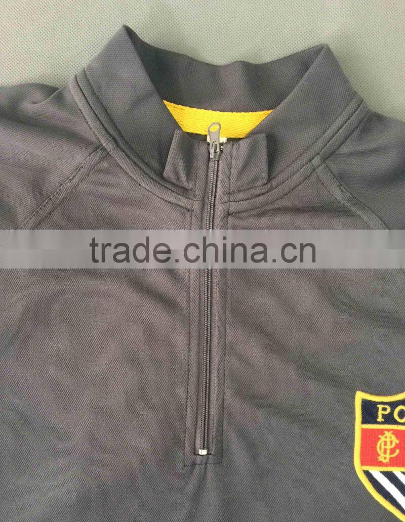 2017 custom zipper collar golf polo cycling shirt