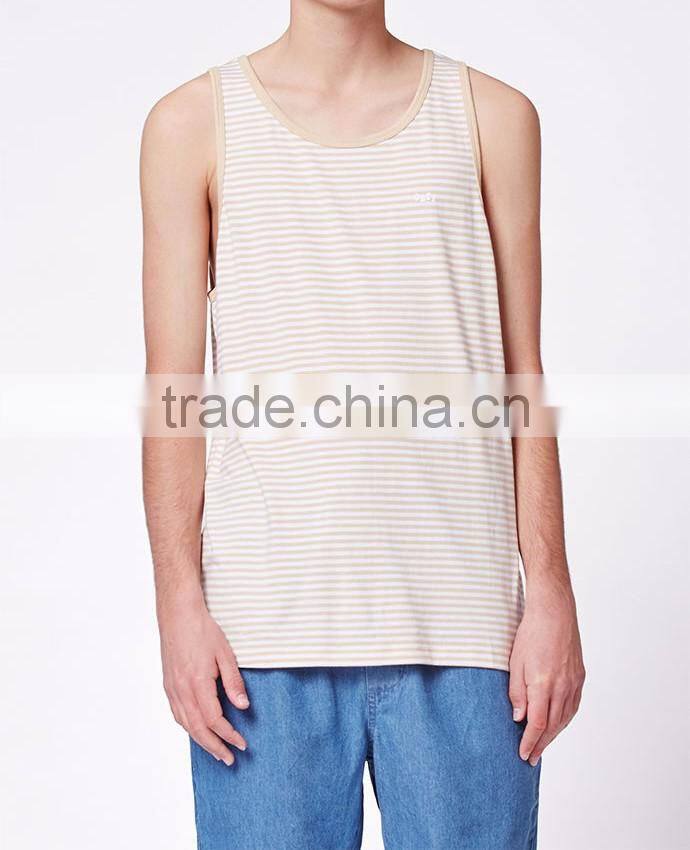 Exqusitely Yarn-dyed Stripped tank top