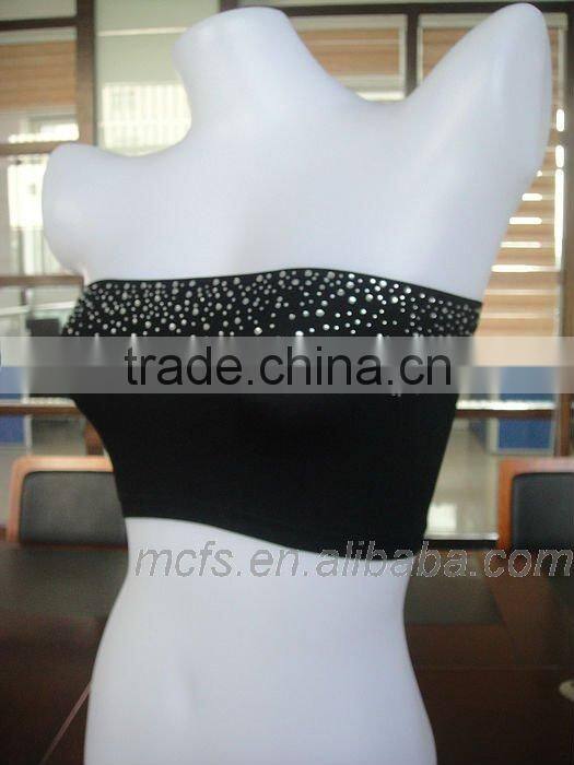 Seamless women's nylon tube bra