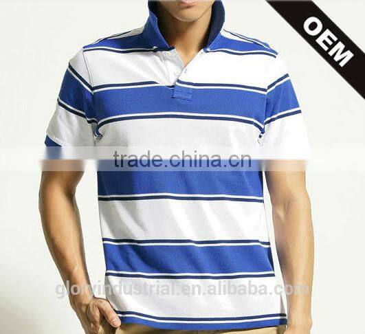 mens engineering stripe custom polo shirt