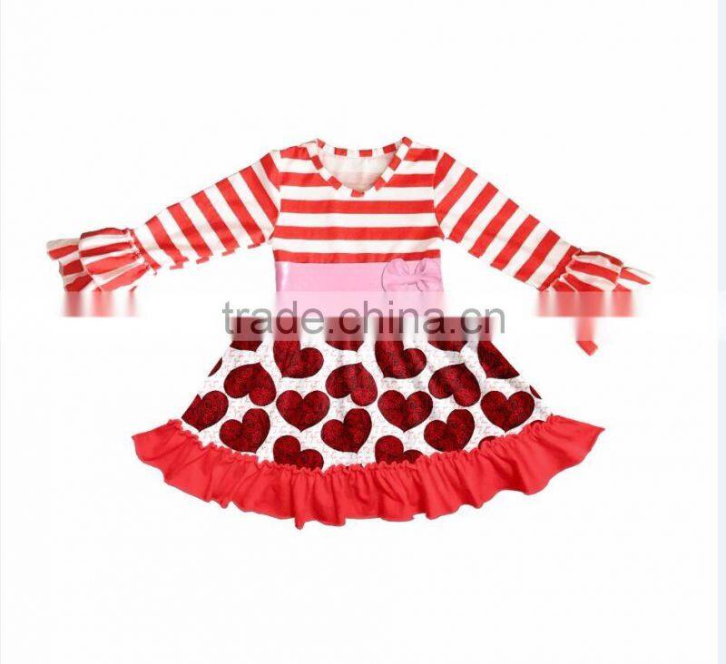 High Quality Children Clothing Manufacturers / summer Dresses For Girls Long Sleeve Girls valentine's Frocks