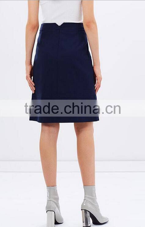 Runwaylover EY2188D Hot Sale 2017 Ladies Double-Breasted Pencil Skirt