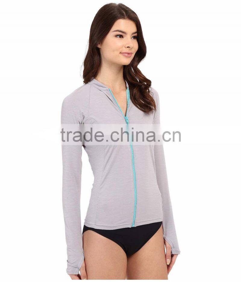 New arrival long raglon sleeves fleece hoodies women zip up hoodies 2016