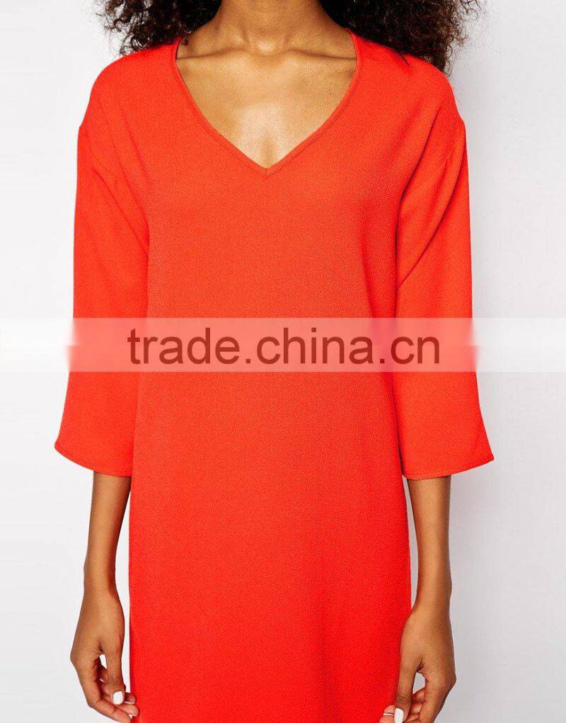 Chinese manufacturing Kimono Sleeve Vneck Dress 2014 wholesales