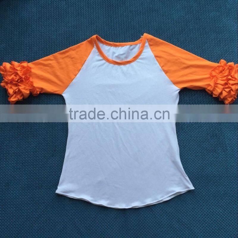 baseball t shirts women button raglan women shirt YW-00364