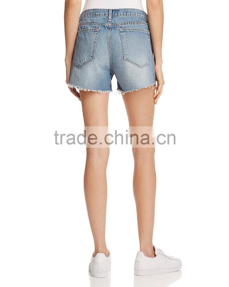 Newest hot sale women denim jean short trouser cutoff shorts for girl lady pant