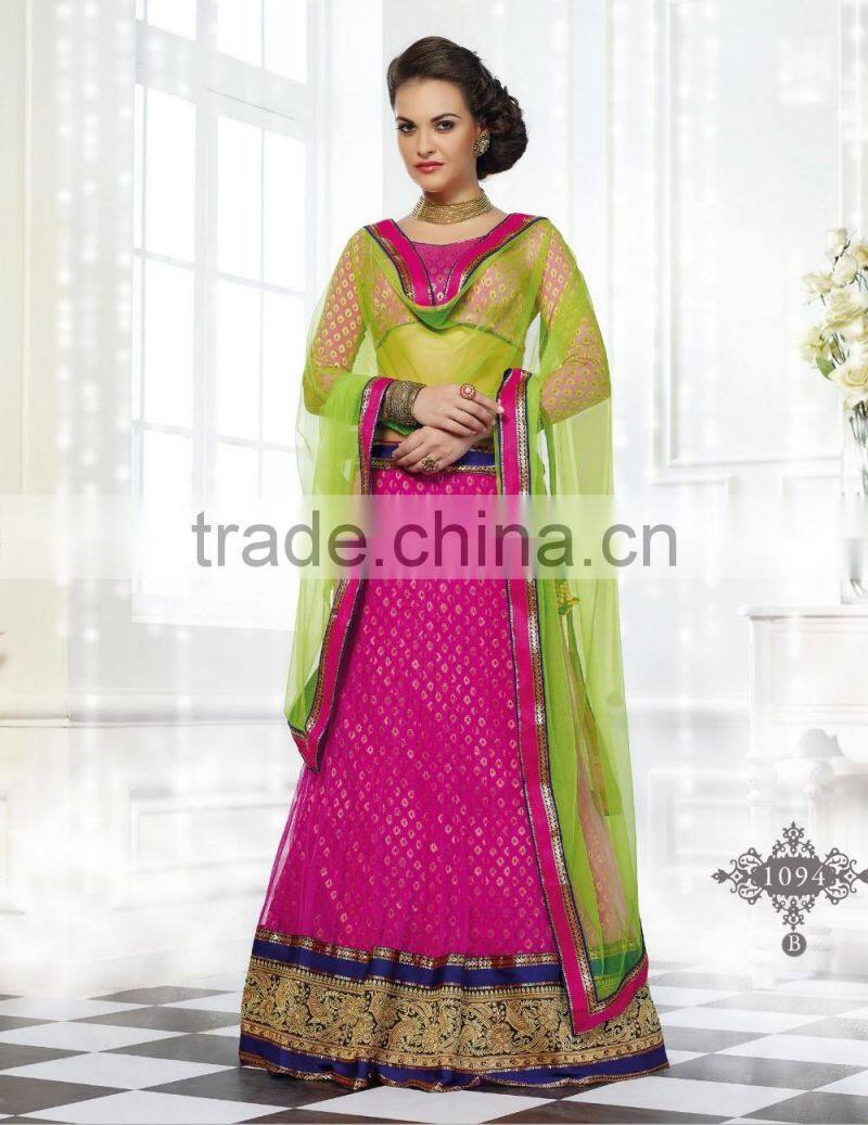 Semi Stitch Flourish Elegant Heavy Work Lehenga Sarees