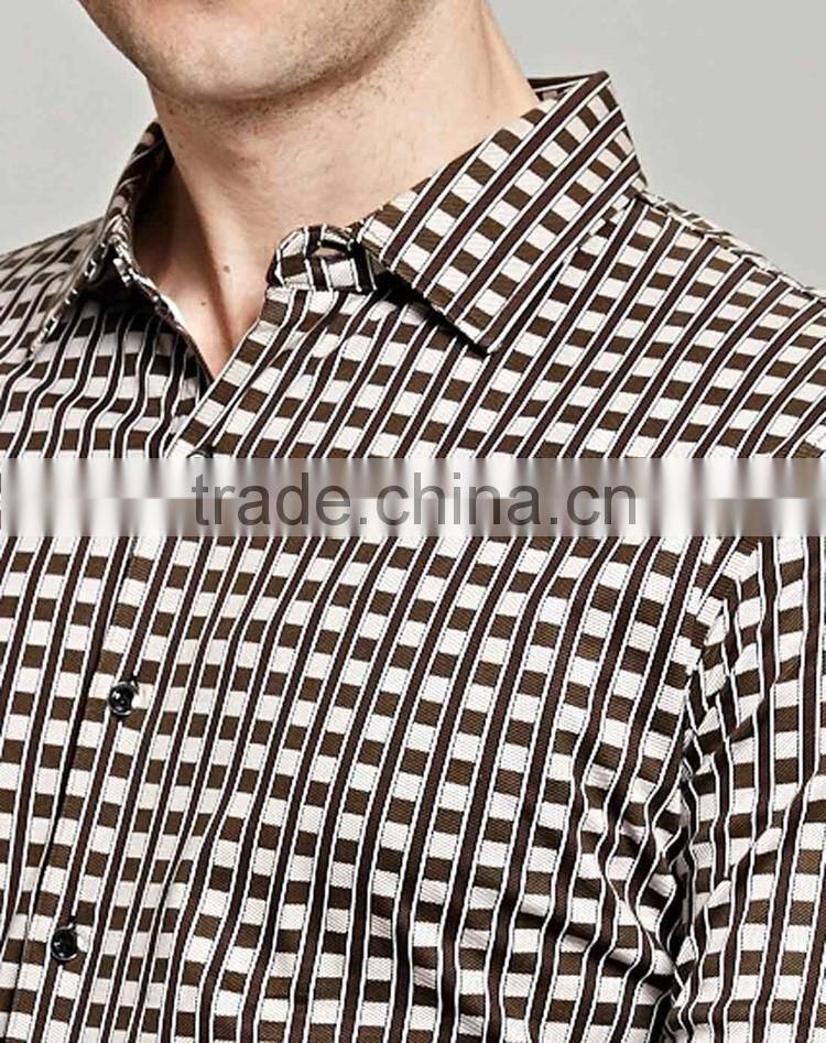 New model dress shirt for men fancy transparent shirts for men
