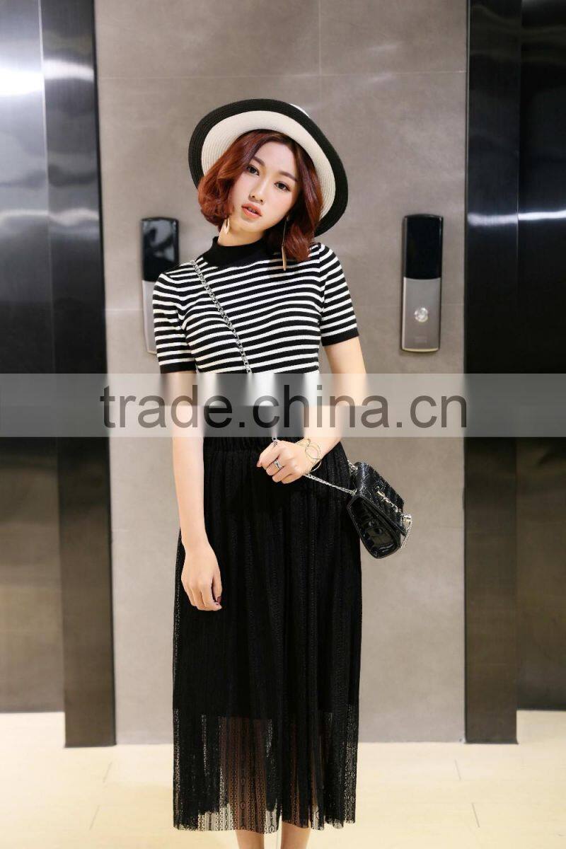 Woman in tight clothes t-shirts europe style 2017