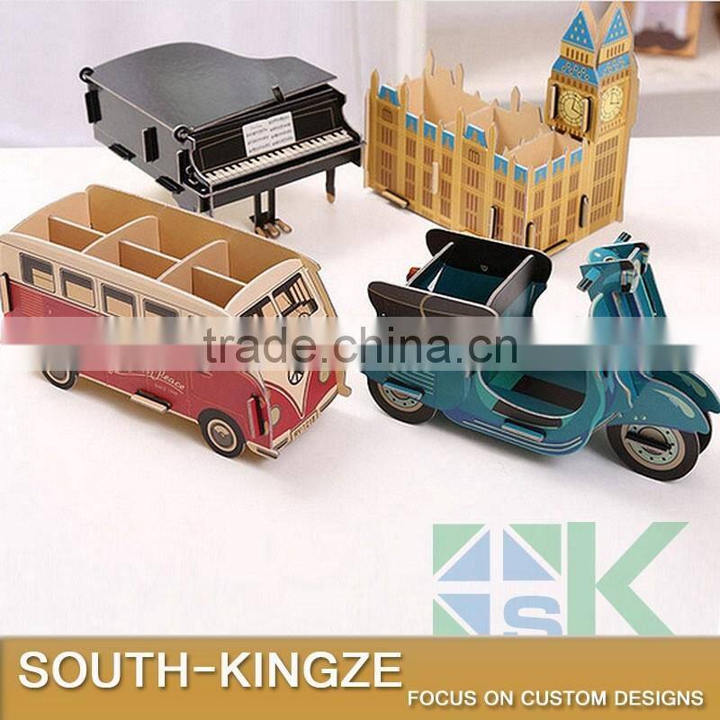 Intelligent Education Toy Europe Style Castle Hard Thick Paper Puzzle