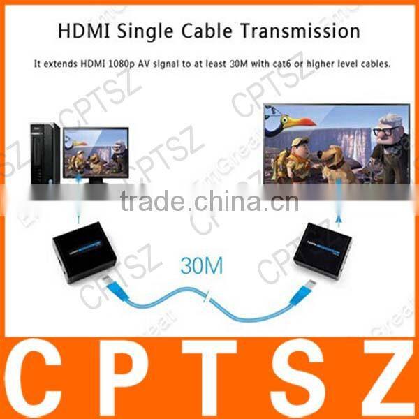 1080P Network HDMI Extender Receiver + Transmitter(Sender) Extender Over Ethernet LAN RJ45 CAT5E CAT6 For HD DVD PS3 Projector