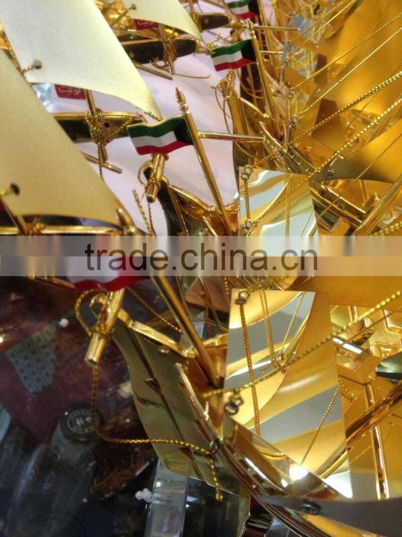 Fascinations Metal Earth Metal Works 3D Laser Cut Metal Golden Ship Model For Home Decoration