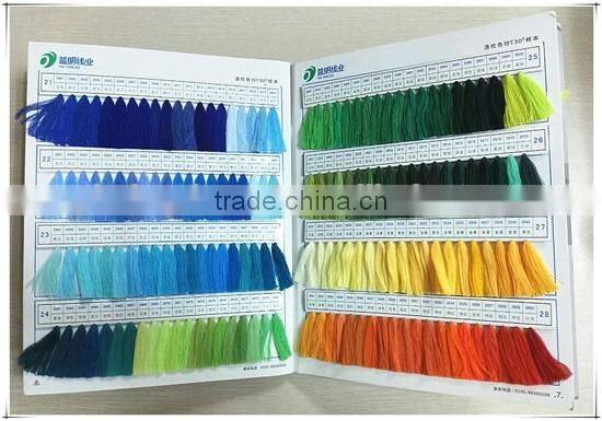 Colored 100 polyester spun yarn 30/1 for Fabric knitting