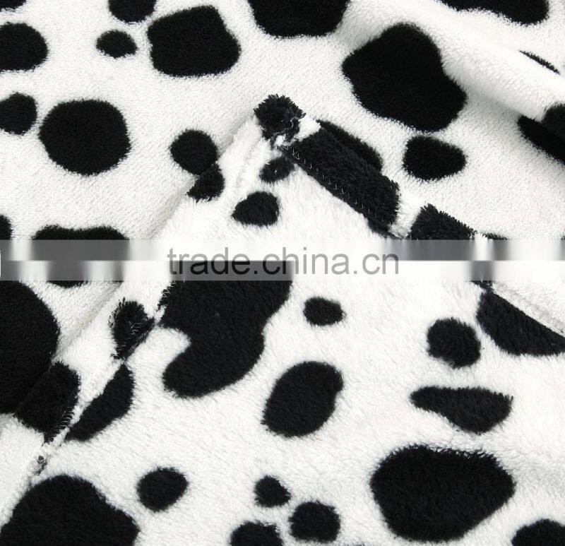 Walmart in cooperation Good quality Bed Blanket China wholesale spotty flannel fleece blanket