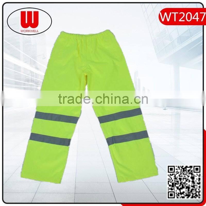 yellow reflective workwear men pants