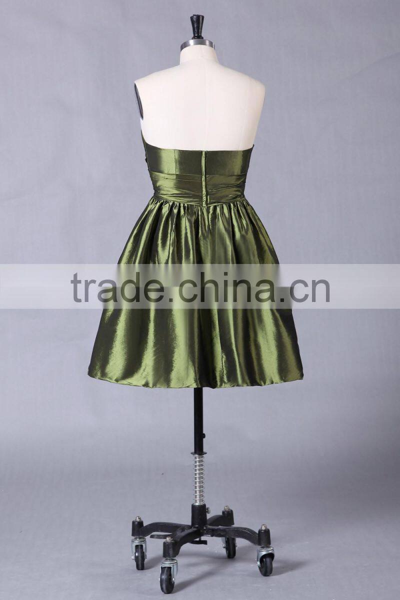 2017 New Fashion Elegant A-line Sweetheart tulle with short evening dress prom dresses ED109