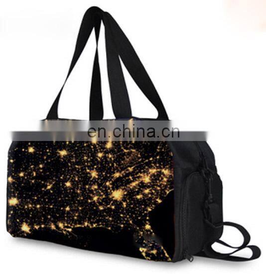 2015 new fashion popular stylish 3d bling sport bag