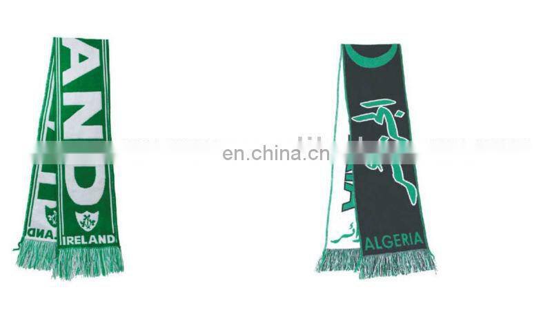100% Acrylic Woven Jacquard Fan Scarf