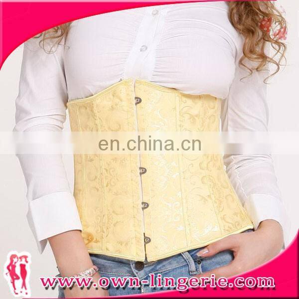 yellow waist corset waist training corset for body shaper