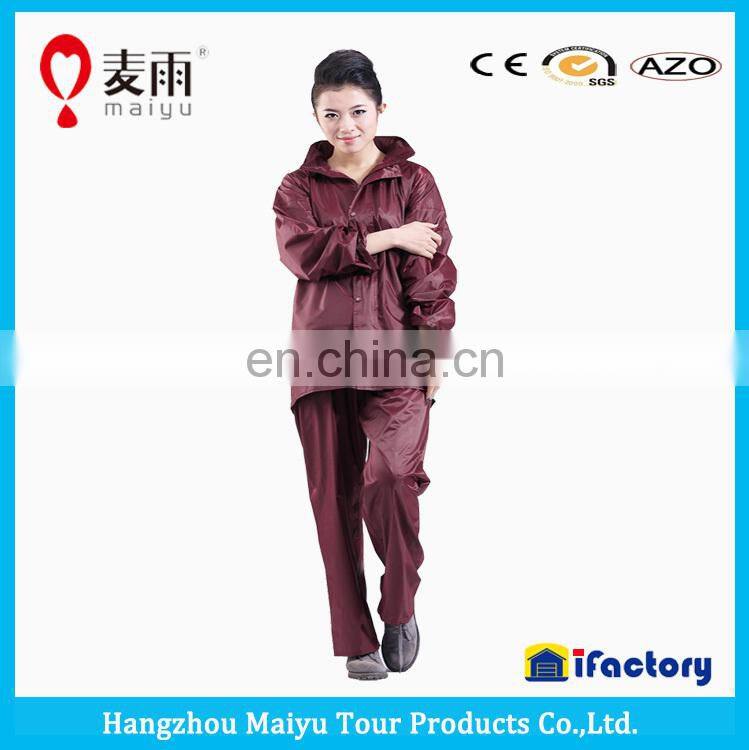 Maiyu women fashion clear thick pvc raincoat
