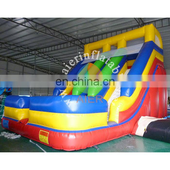 Most popular child and adult sport games inflatable slide cheap double lane water slide inflatable for sale