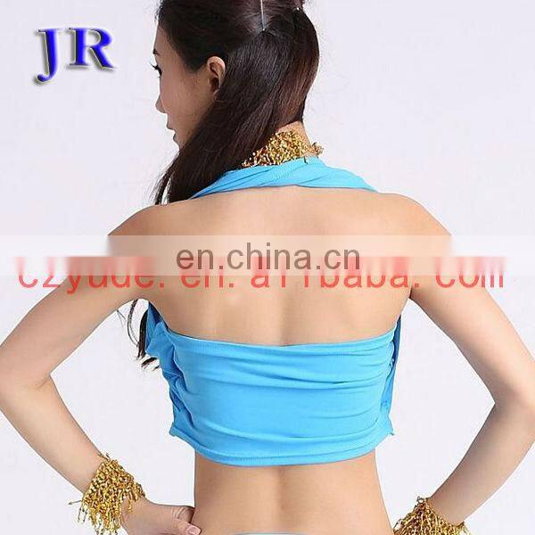 Yellow bra top Belly dance tops hot belly dance tops S-3041#