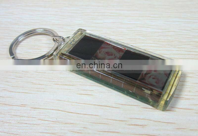 2 Inch Screen AD Promotion Gift Custom Flash Logo Solar Alloy Key Ring