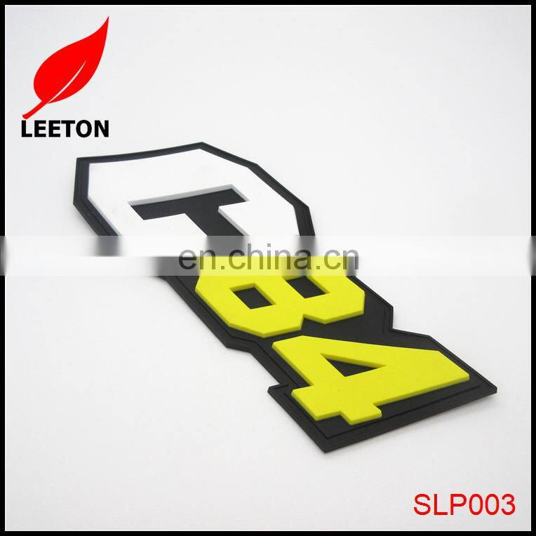 Factory custom colors rubber PVC label patches