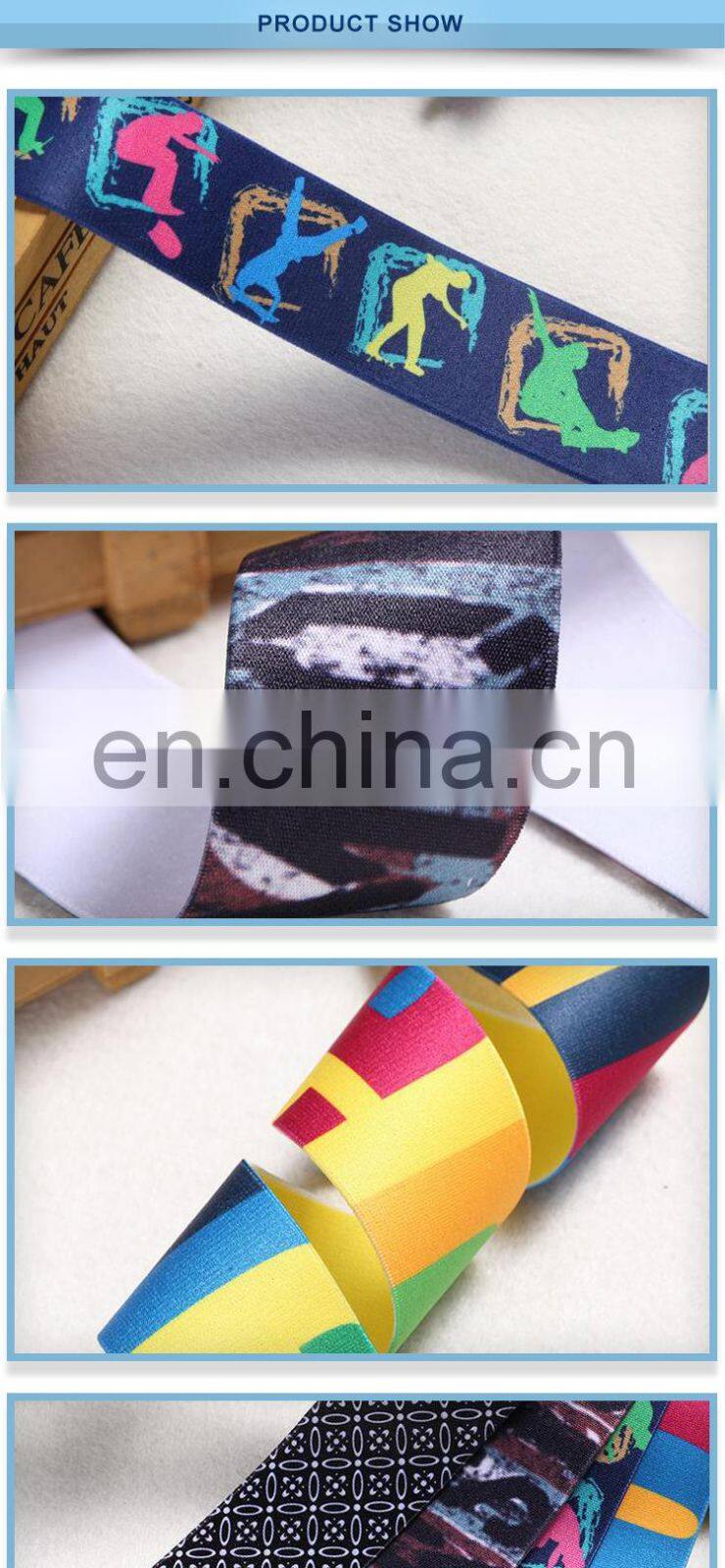 High quality jacquard elastic webbing tape