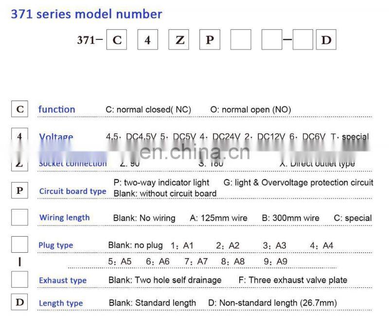 selected material Engineering plastic air 1 miniature solenoid valve 12v