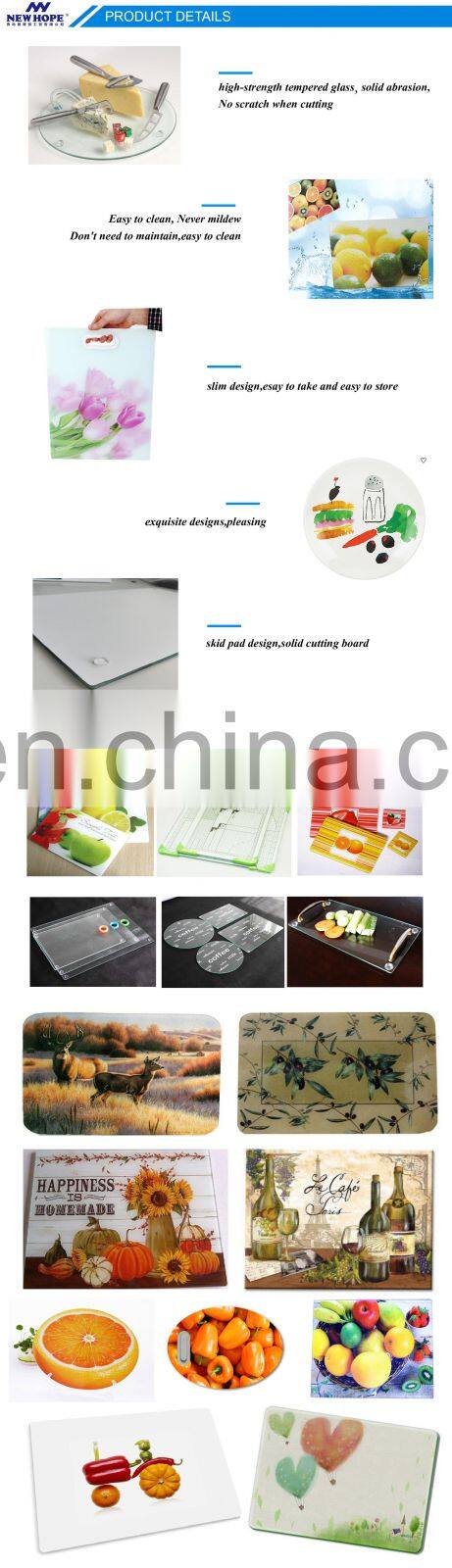Wine bottle shaped Glass cheese board