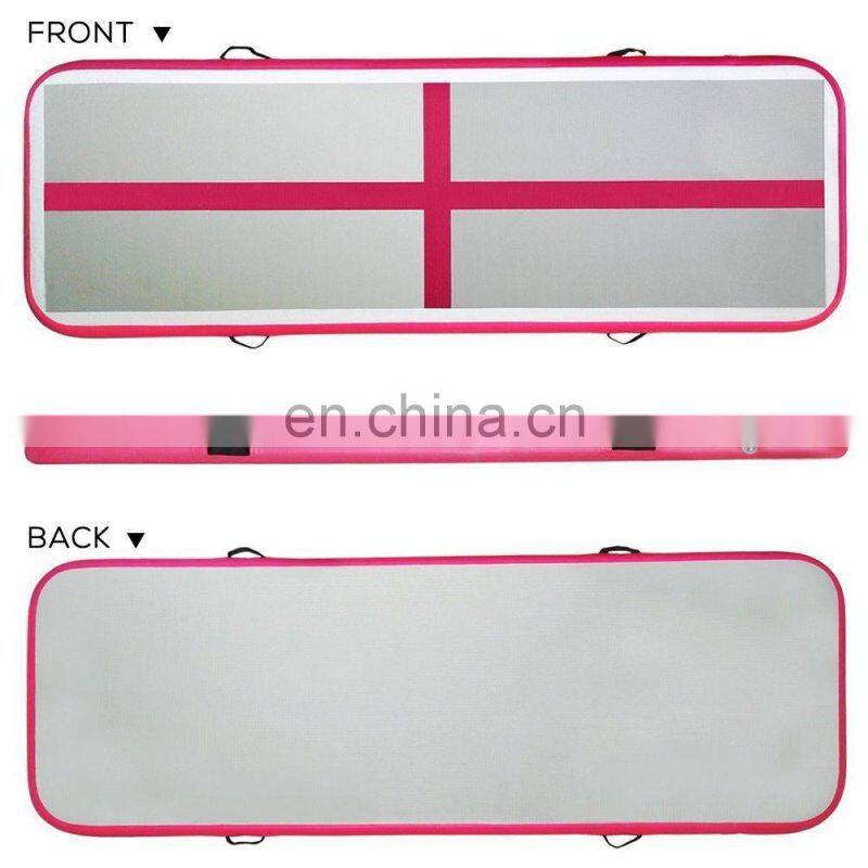 3x1m 10cm wholesale australia cheerleading inflatable air tumble track gymnastics mat with pump