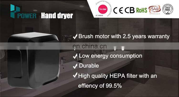 New design stainless steel electric copper white black blue customized color mini hand dryer