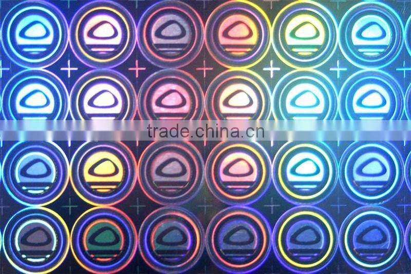 High quality custom 3 d holographic anti-counterfeiting labels/highly secure custom holographic stickers