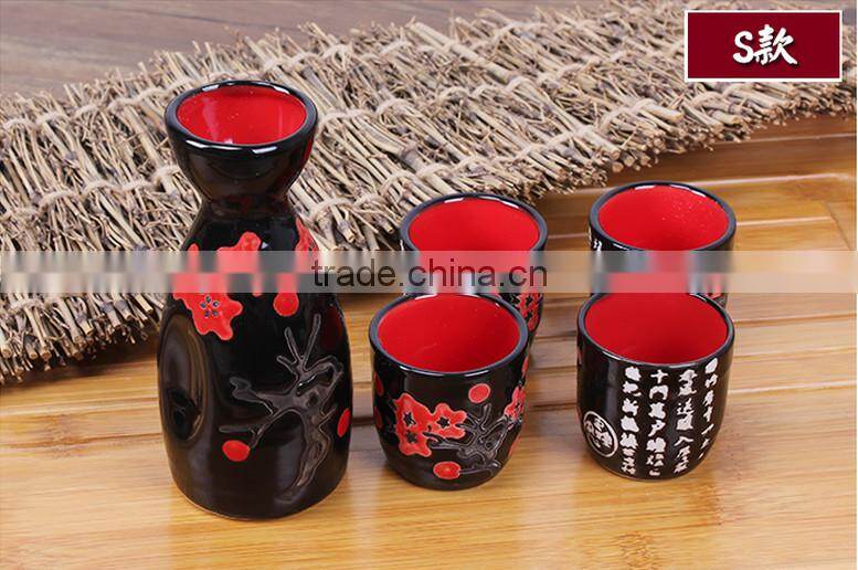 HOT!!Ceramic wine gift set wine accessories set