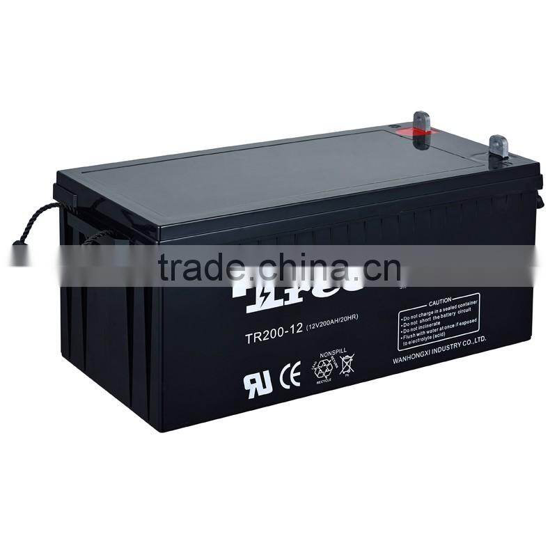High Power 12v 200ah vrla lead acid battery for UPS