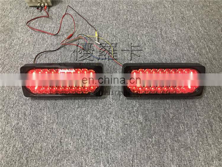 G class w463 led taillights for G63 G65 G55 G500 G350 G400 red color black color rear warning light