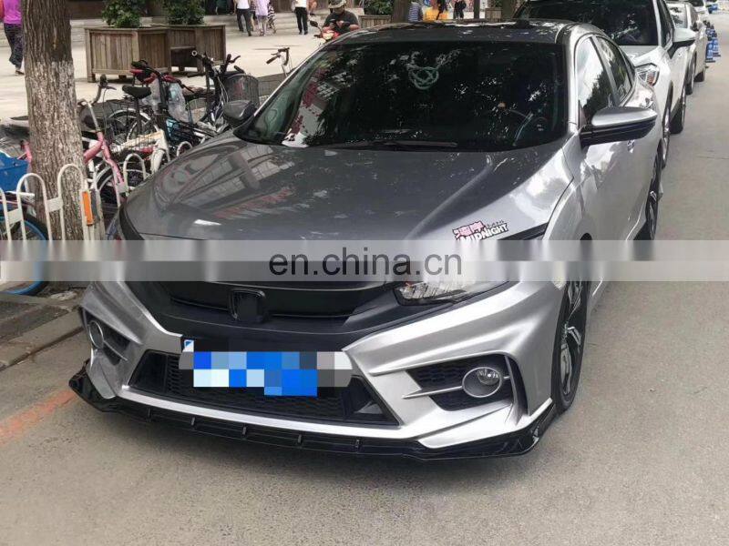 factory PP bumper high quality body kits for Honda CIVIC Yofer FC- 450 2016-2018