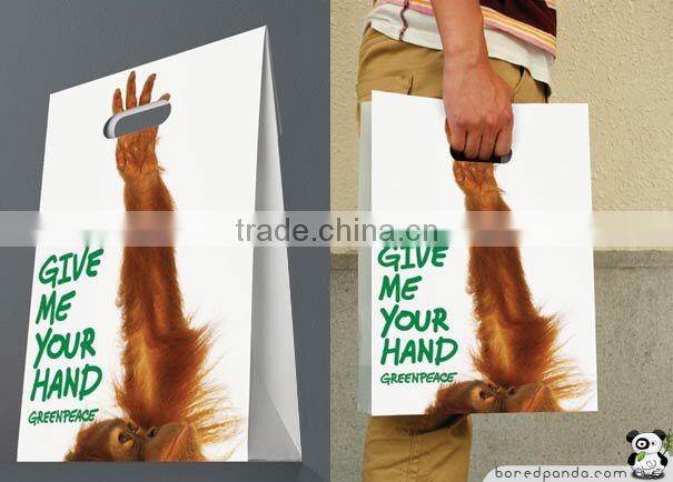 manufactory OEM shopping paper bag packaging