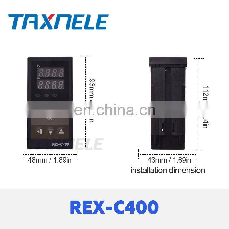 Dual Digital PID Temperature Controller REX-C400 with Sensor K thermocouple M6 input SSR replyOutput SSR-40DA REXC-400