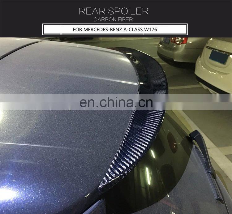 OEM Style Carbon Fiber Front Car Spoiler for Mercede s Ben z A-Class W176 13-17 (Fits:W176)