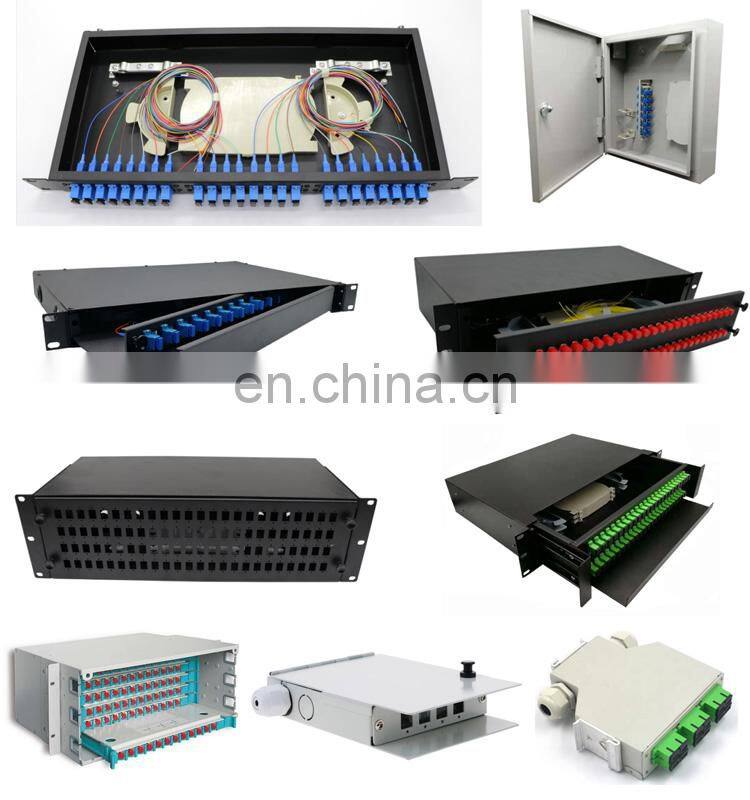 Steel materials lc sc fc st 2U 48 port fiber optic patch panel/diatribution frame