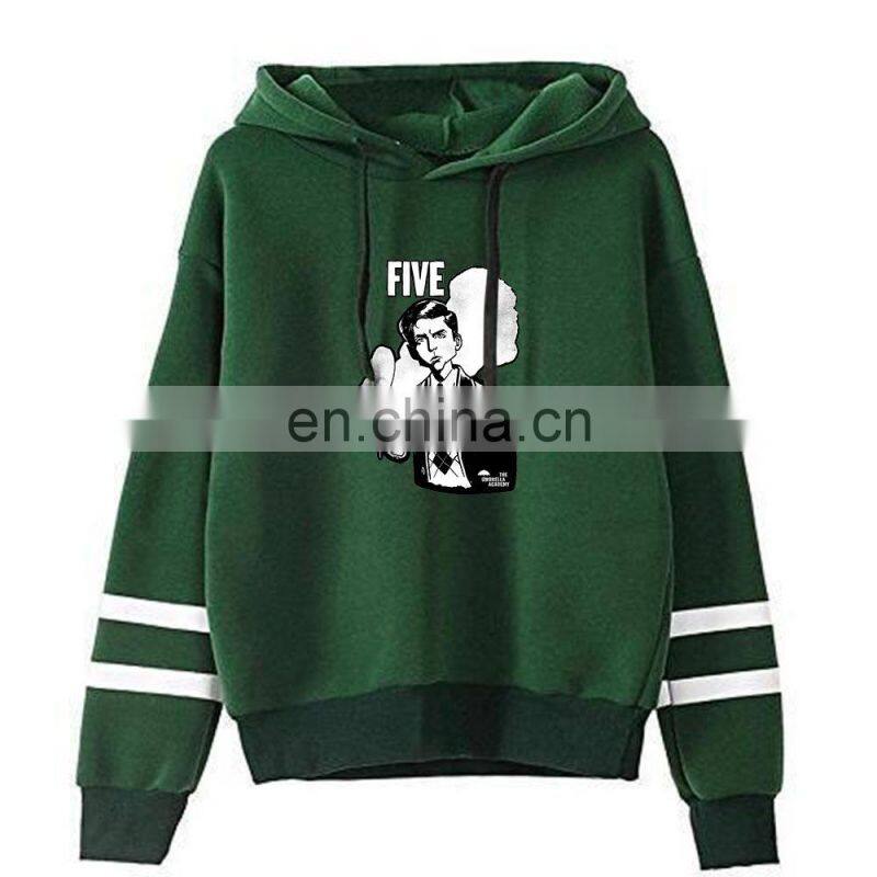 Wholesale umbrella college fashion bagless horizontal bar hoodie men's women's leisure sports jogging clothes sweater