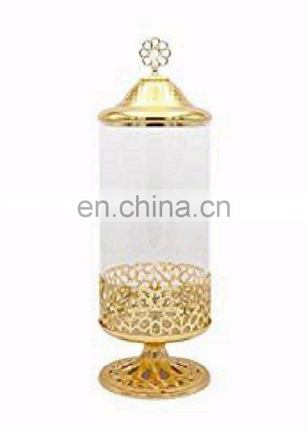 Luxury Lilly Lid Metal & Glass Canister