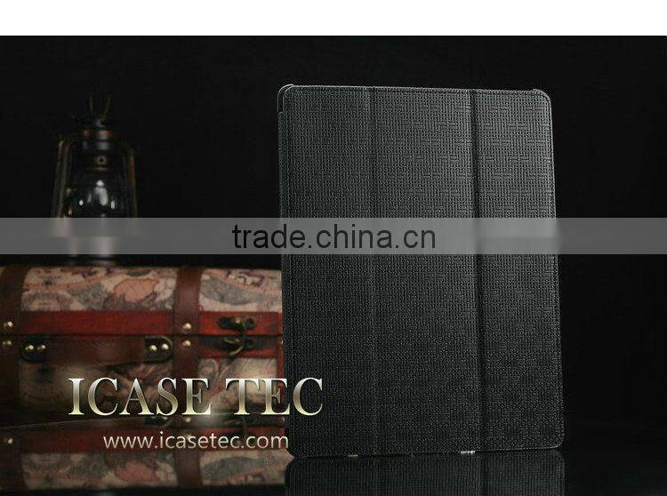 2015 Wholesale retro leather flip case for ipad 5 with standing , for ipad air case , cases for tablets