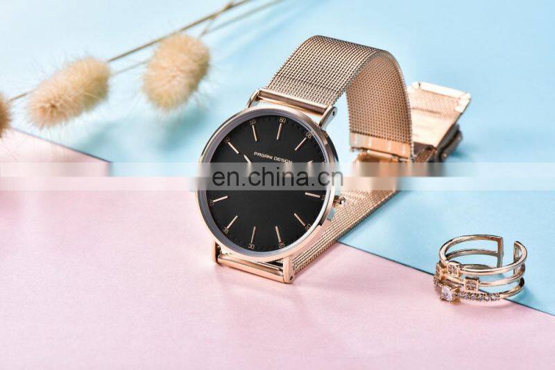 Pagani Design 1802 Designer brand ladies men's quartz hand watch simple design steel high quality mens wrist watch