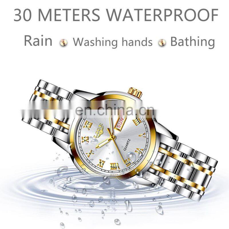 Lige 10007 New Stainless Steel Women Quartz Watch Waterproof Calendar Luxury Watches ladies Relogio Feminino