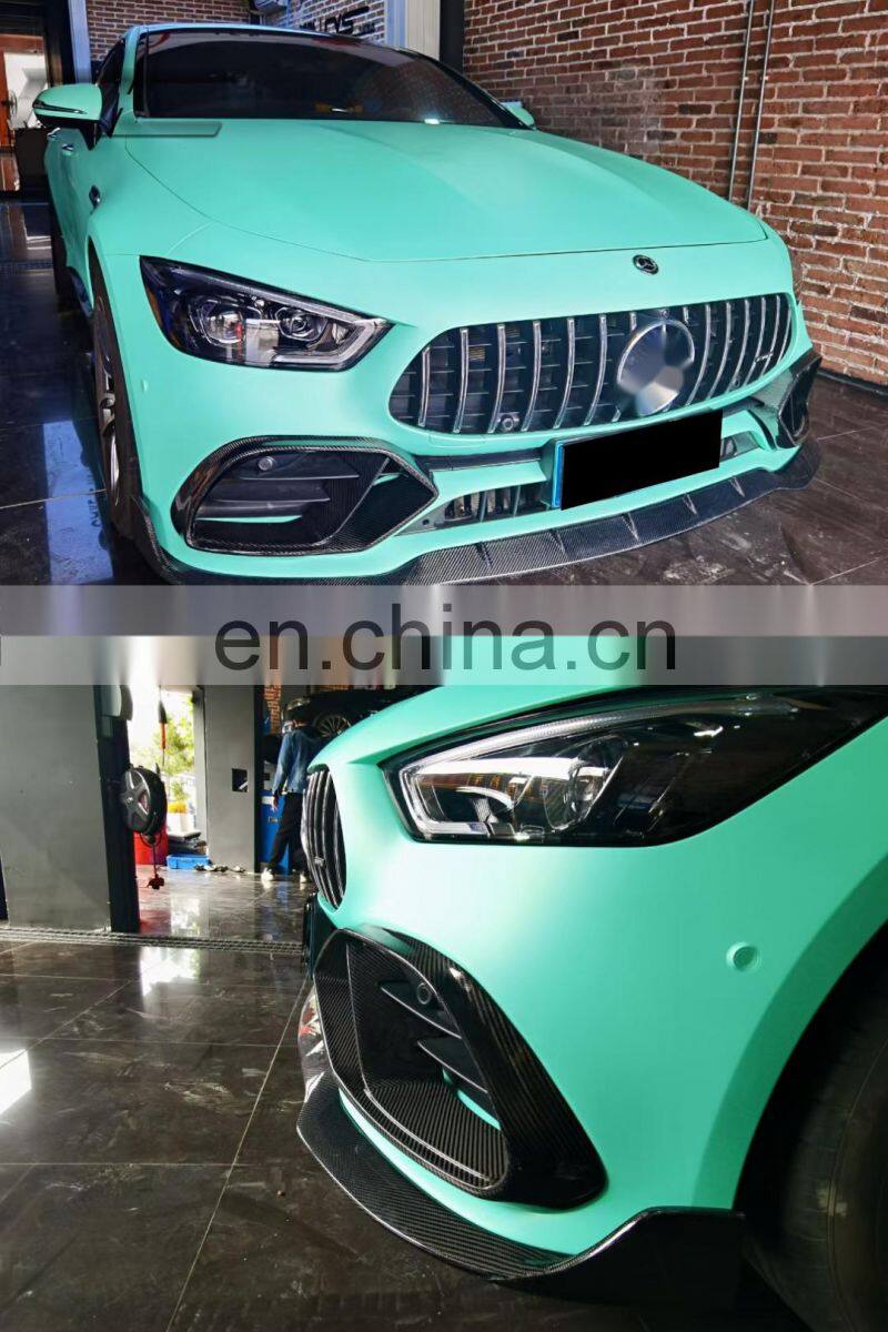 Runde Top Quality For Mercedes-Benz AMG GT50 GT53 Upgrade Brabus Style Carbon Fiber Body Kit Front Lip Rear Diffuser Spoiler