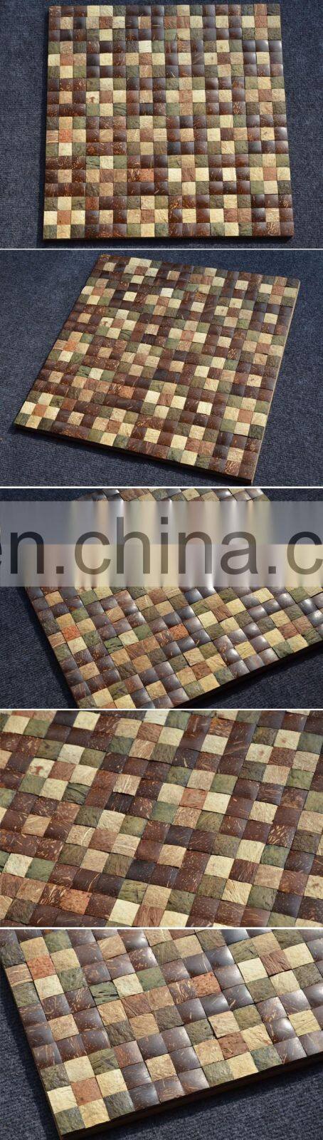 HS16102 coconut panels/coconut mosaic/coconut shell panels